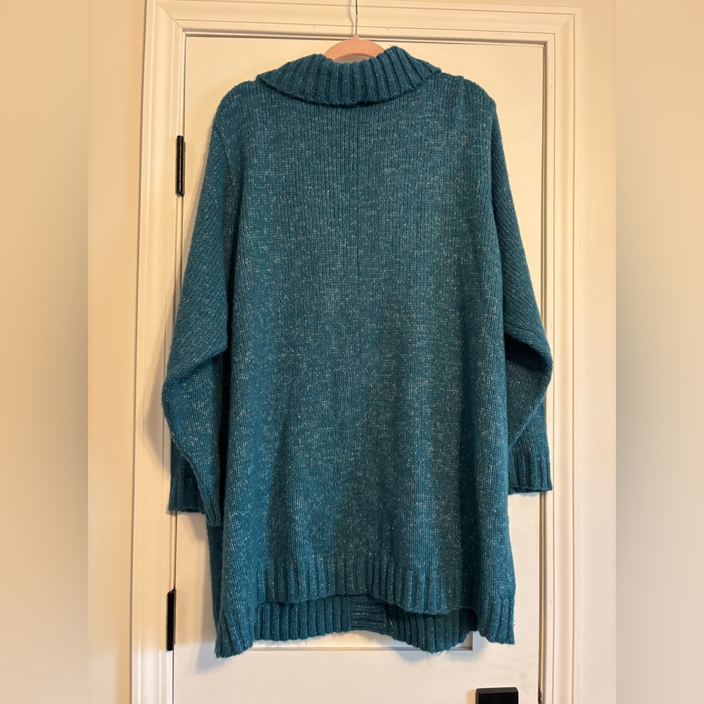 White Stag Teal Knit Cardigan - Picture 3 of 3